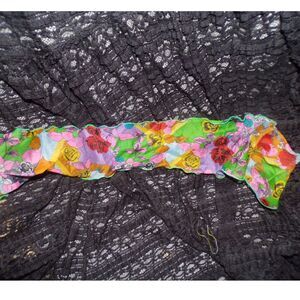 vintage floral scarf 32" tie